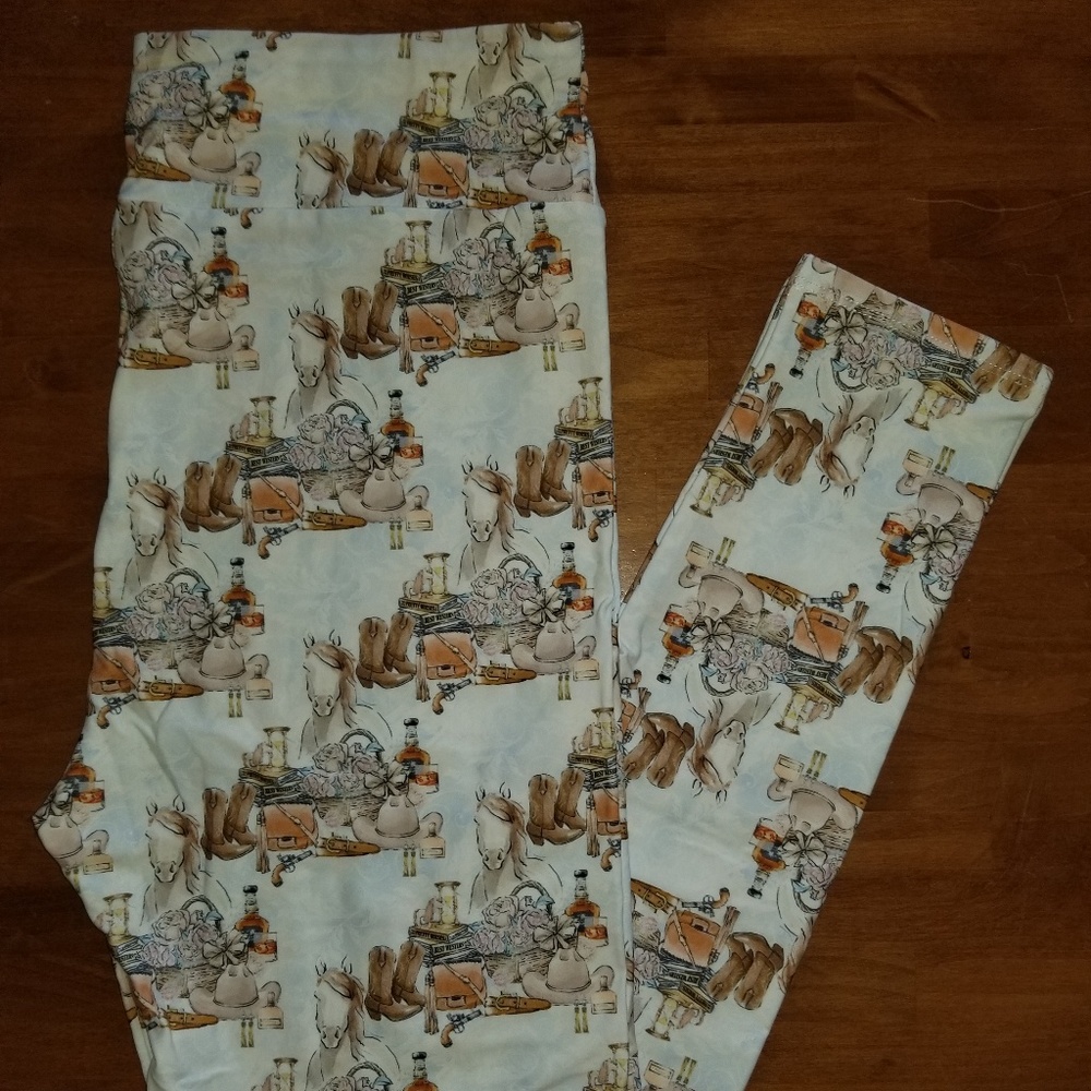 NWOT Custom Western Horse Boots Leggings OS